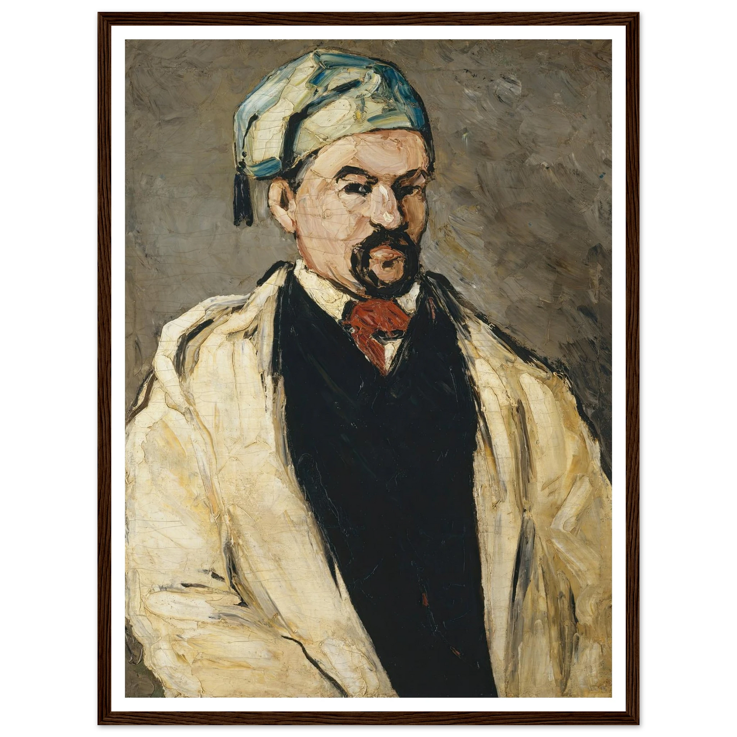 Antoine Dominique Sauveur Aubert (born 1817), the Artist’s Uncle (1866) Art Print | Paul Cezanne - Framed Poster - 30x40 cm / 12x16″ - Black frame
