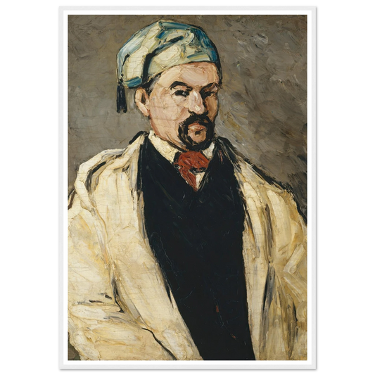 Antoine Dominique Sauveur Aubert (born 1817), the Artist’s Uncle (1866) Art Print | Paul Cezanne - Framed Poster - 30x40 cm / 12x16″ - Black frame