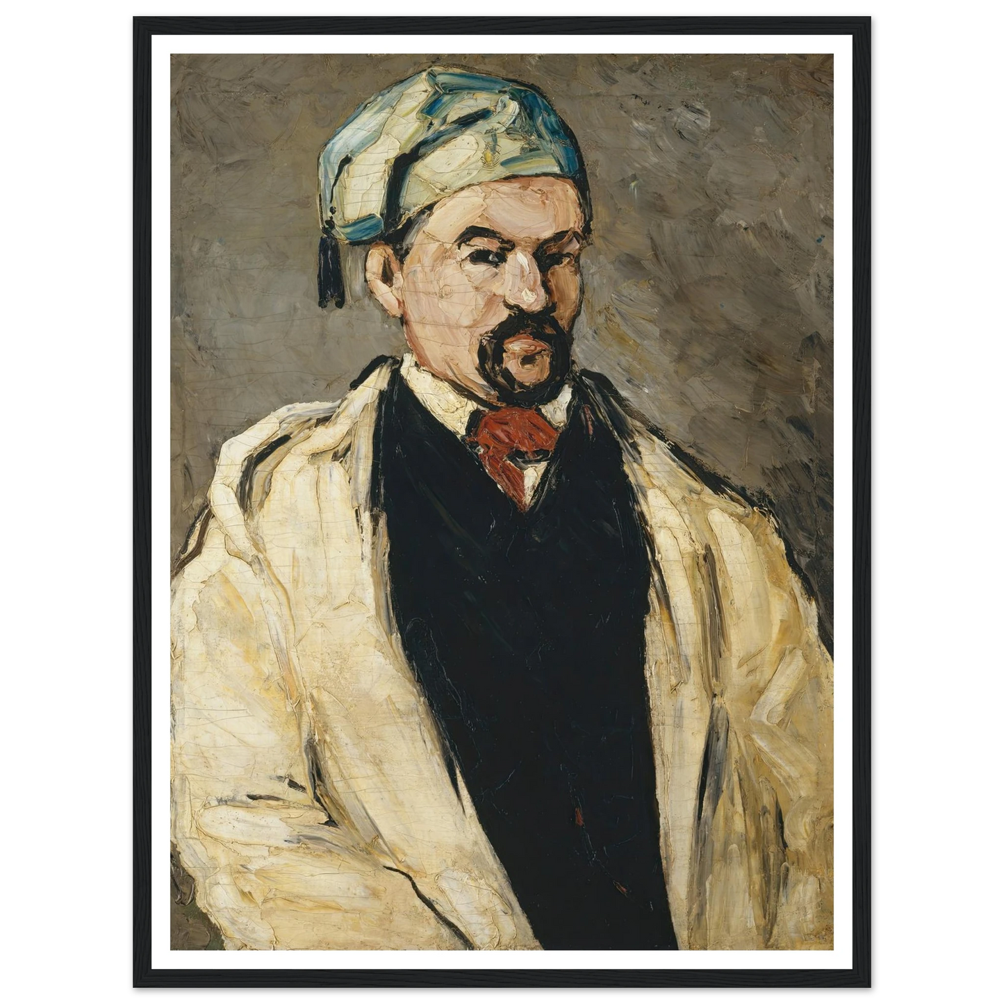 Antoine Dominique Sauveur Aubert (born 1817), the Artist’s Uncle (1866) Art Print | Paul Cezanne - Framed Poster - 30x40 cm / 12x16″ - Black frame