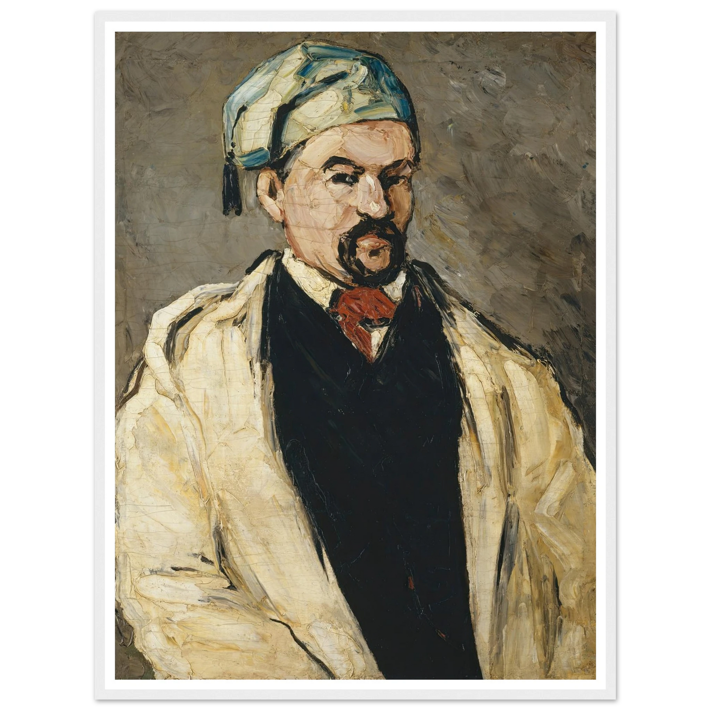 Antoine Dominique Sauveur Aubert (born 1817), the Artist’s Uncle (1866) Art Print | Paul Cezanne - Framed Poster - 30x40 cm / 12x16″ - Black frame