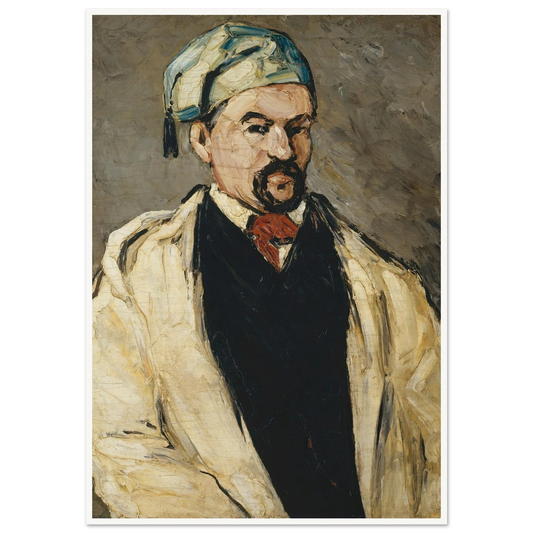 Antoine Dominique Sauveur Aubert (born 1817), the Artist’s Uncle (1866) Art Print | Paul Cezanne - Framed Poster - 30x40 cm / 12x16″ - Black frame