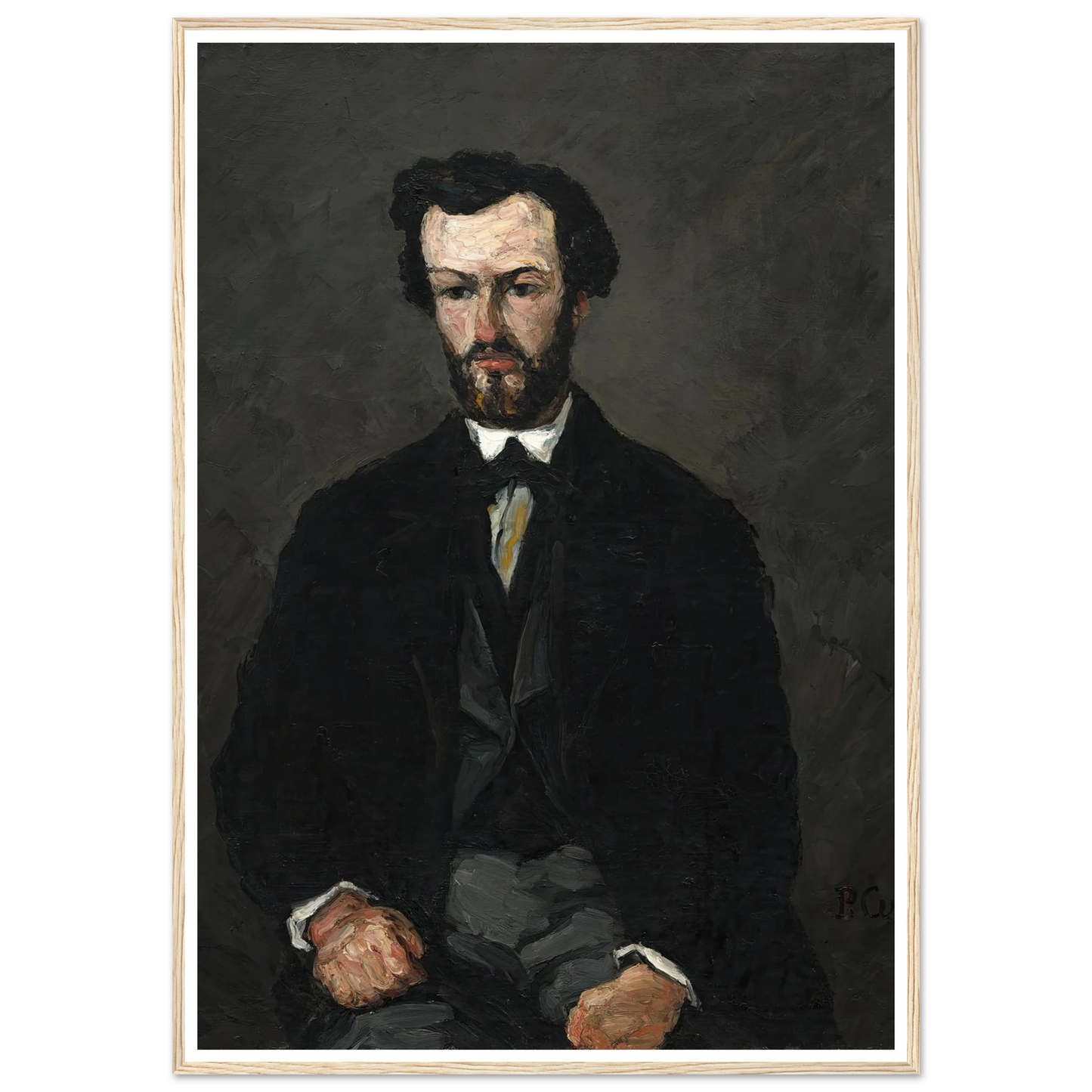 Antony Valabrègue (1866) Art Print | Paul Cezanne - Framed Poster - 30x40 cm / 12x16″ - Black frame