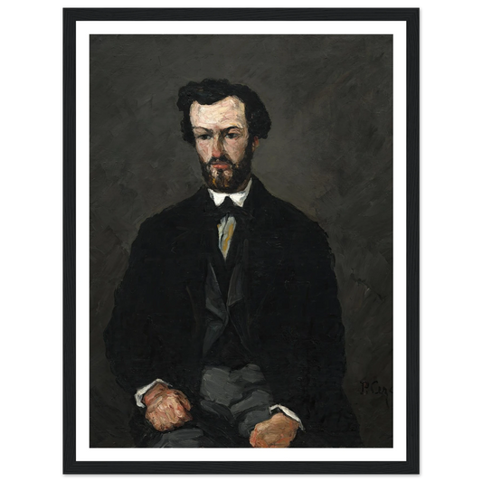 Antony Valabrègue (1866) Art Print | Paul Cezanne - Framed Poster - 30x40 cm / 12x16″ - Black frame