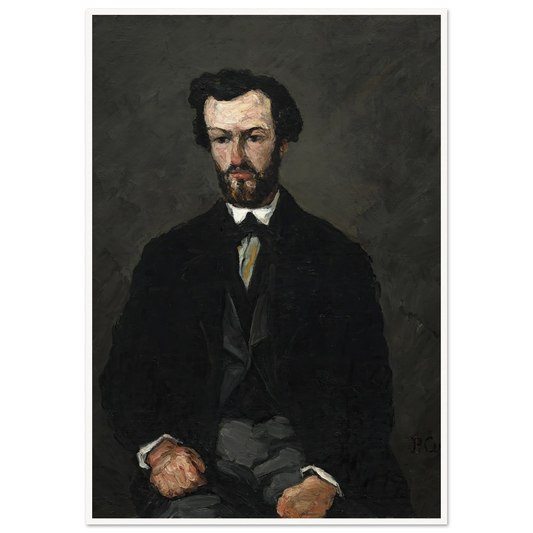 Antony Valabrègue (1866) Art Print | Paul Cezanne - Framed Poster - 30x40 cm / 12x16″ - Black frame
