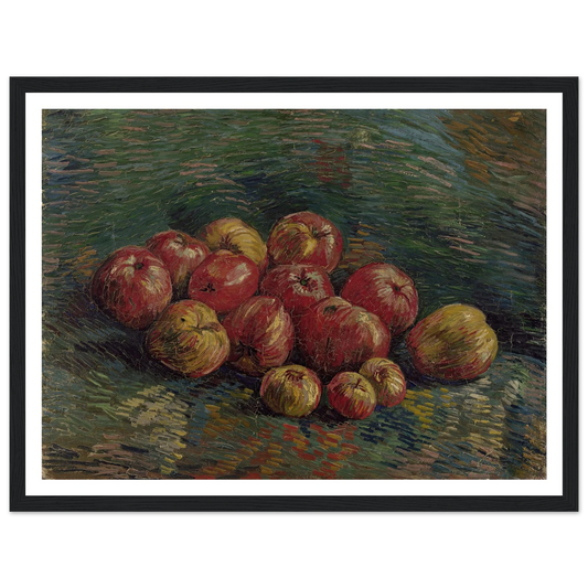 Apples (1887) Art Print | Vincent van Gogh - Framed Poster - 30x40 cm / 12x16″ - Black frame