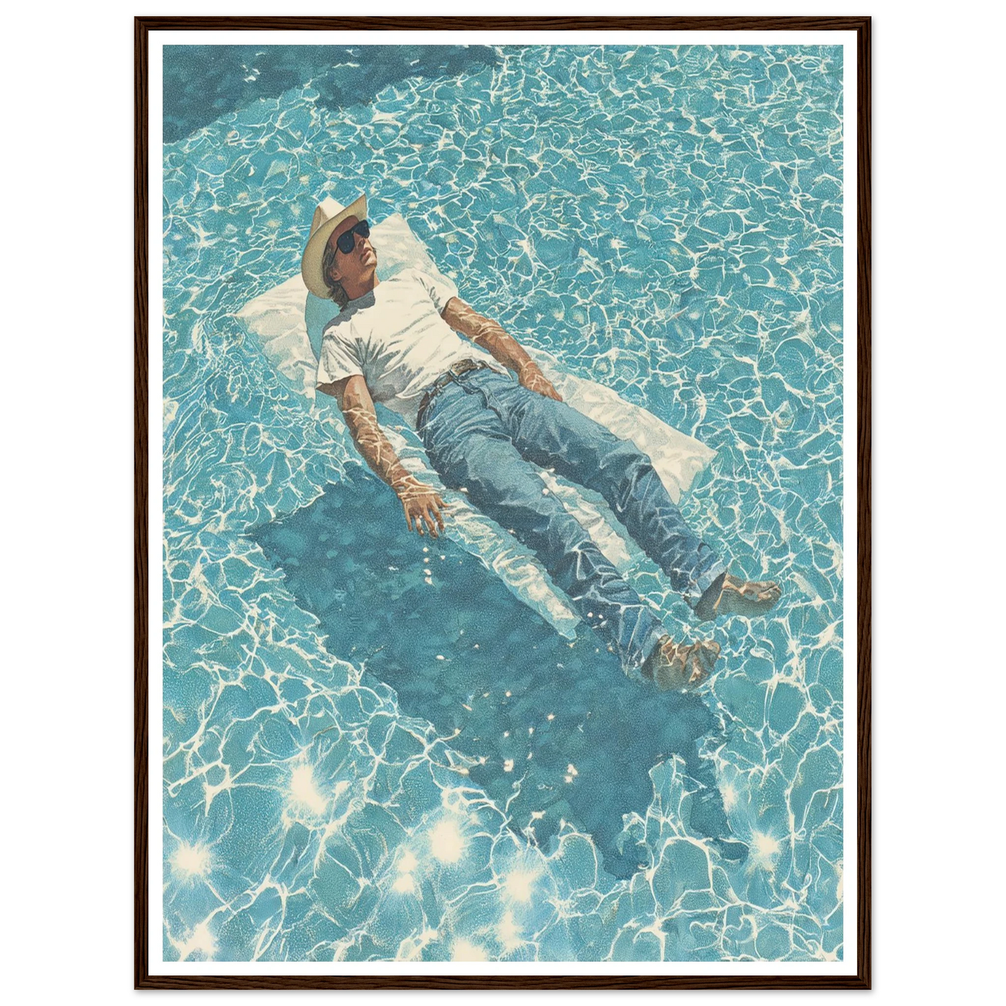 Aquatic Reverie - Framed Poster - 30x40 cm / 12x16″ - Black frame