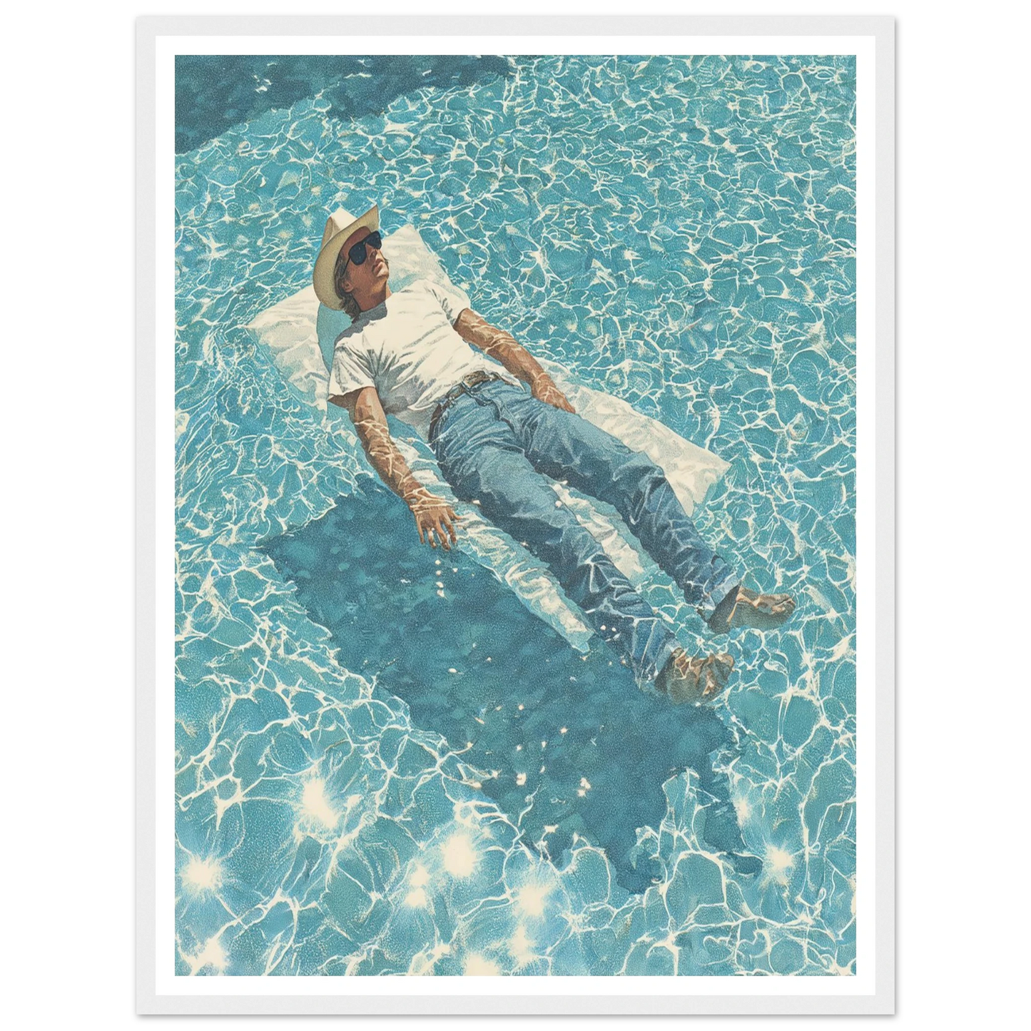 Aquatic Reverie - Framed Poster - 30x40 cm / 12x16″ - Black frame