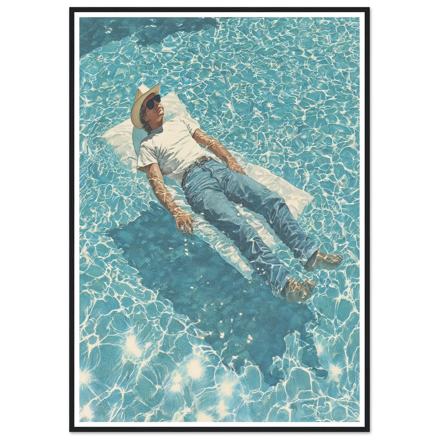 Aquatic Reverie - Framed Poster - 30x40 cm / 12x16″ - Black frame