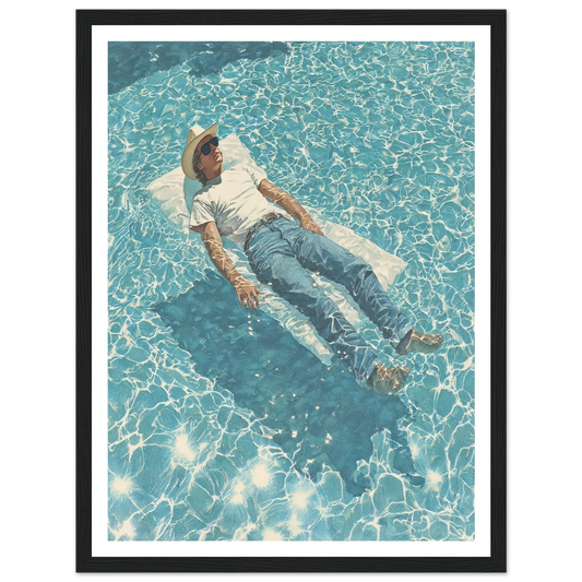 Aquatic Reverie - Framed Poster - 30x40 cm / 12x16″ - Black frame