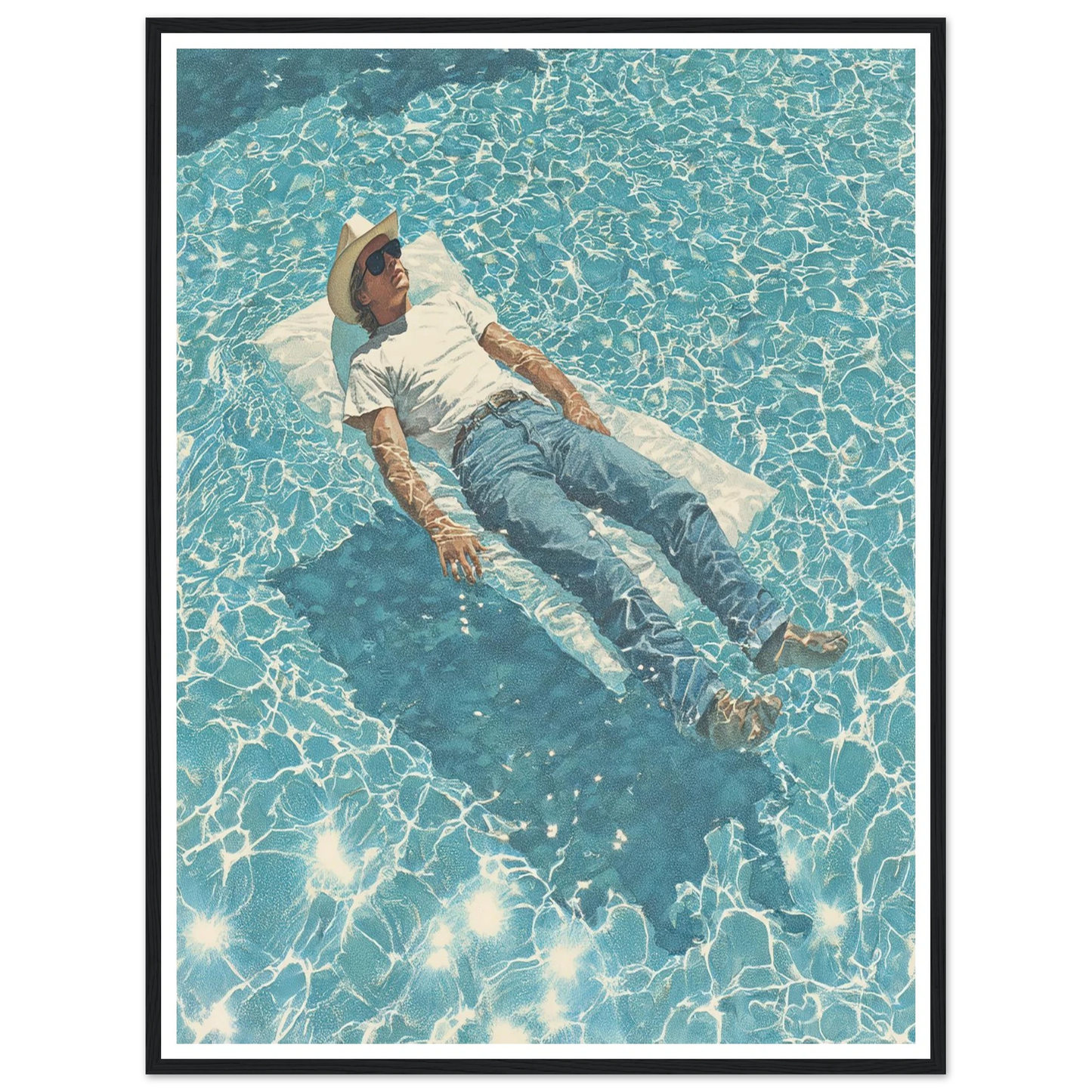 Aquatic Reverie - Framed Poster - 30x40 cm / 12x16″ - Black frame