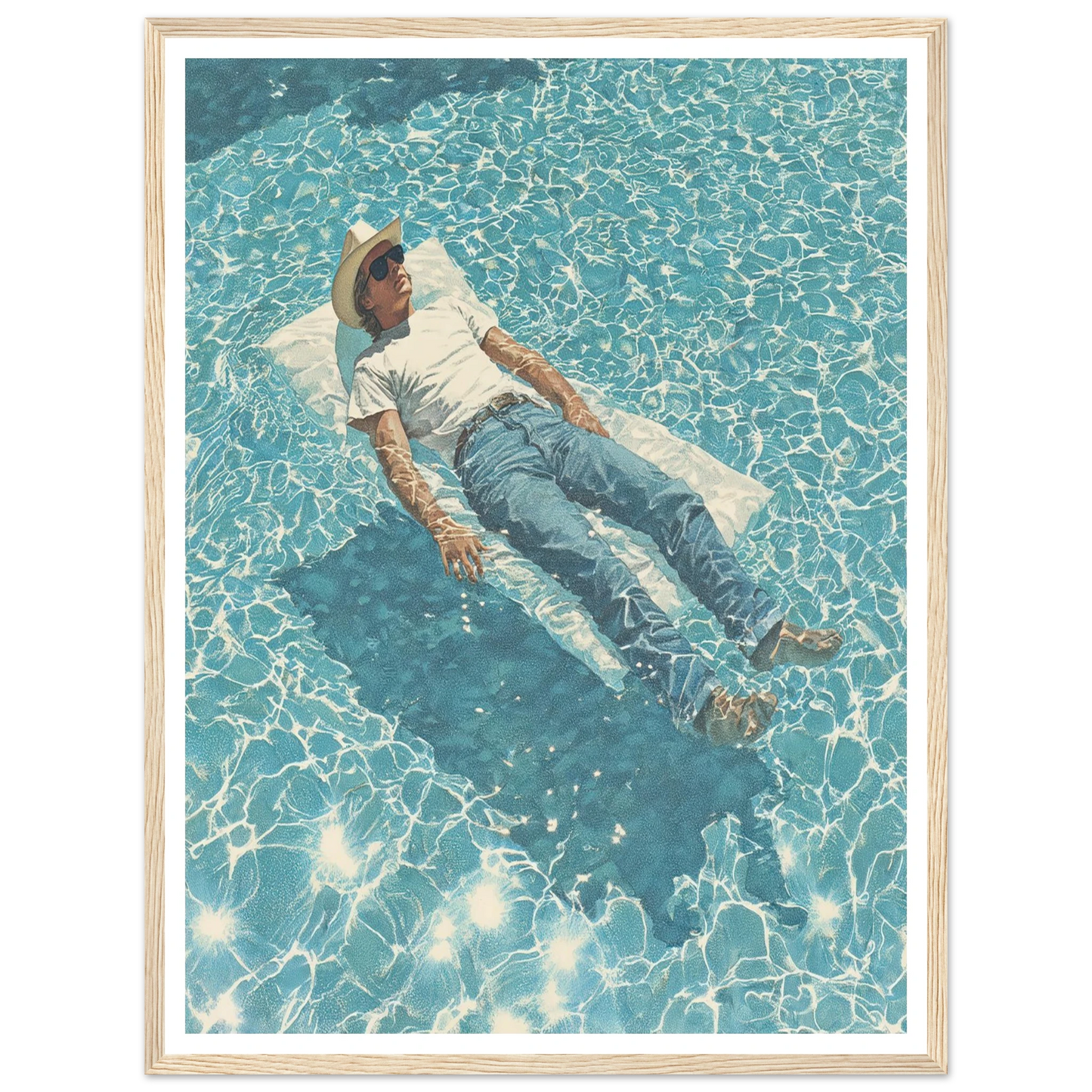 Aquatic Reverie - Framed Poster - 30x40 cm / 12x16″ - Black frame