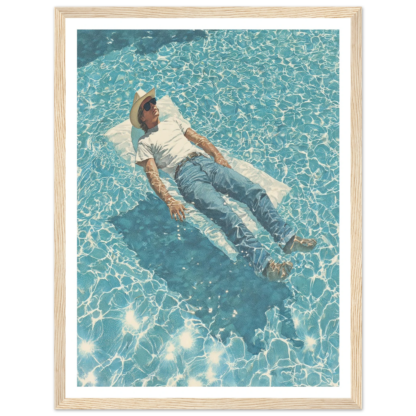 Aquatic Reverie - Framed Poster - 30x40 cm / 12x16″ - Black frame