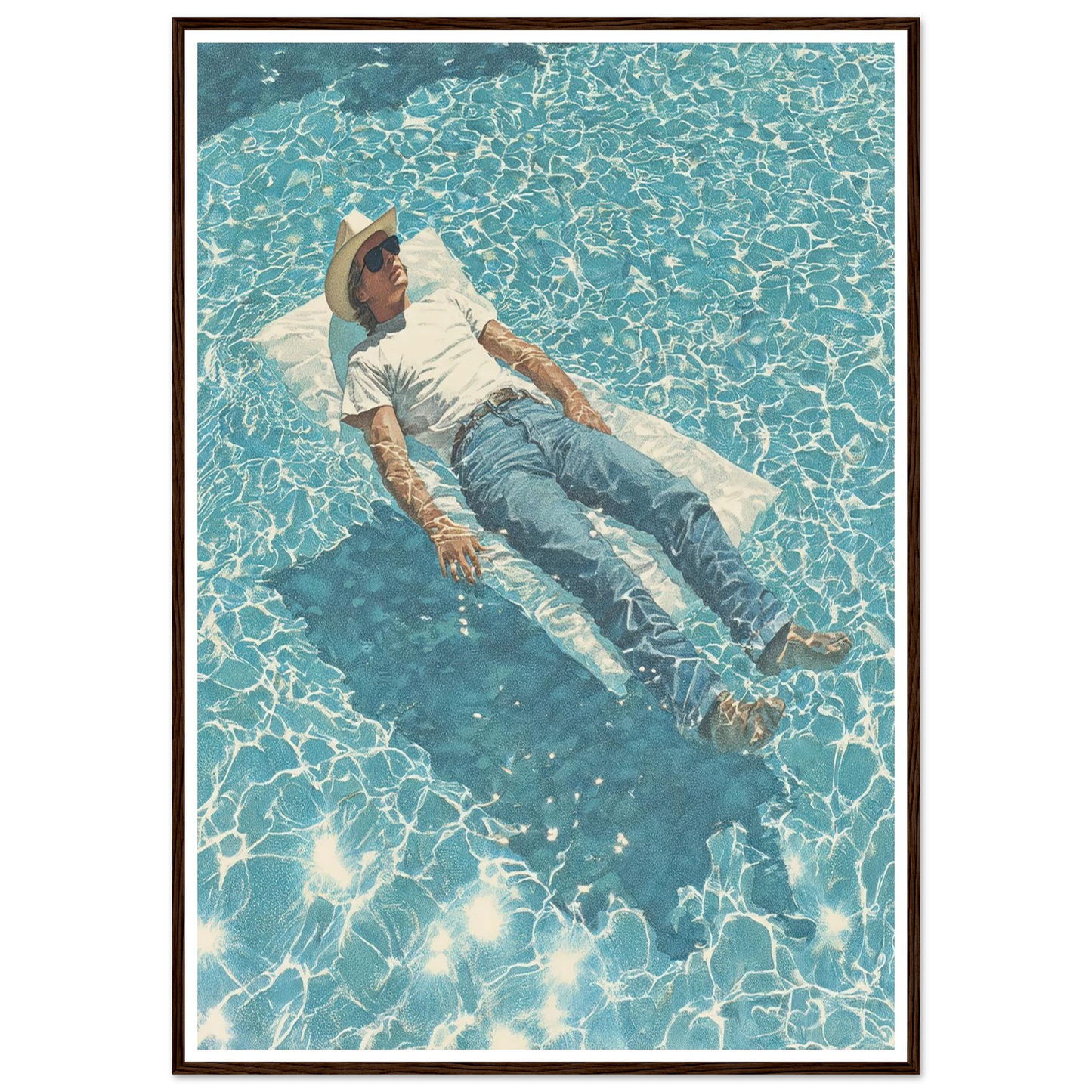 Aquatic Reverie - Framed Poster - 30x40 cm / 12x16″ - Black frame