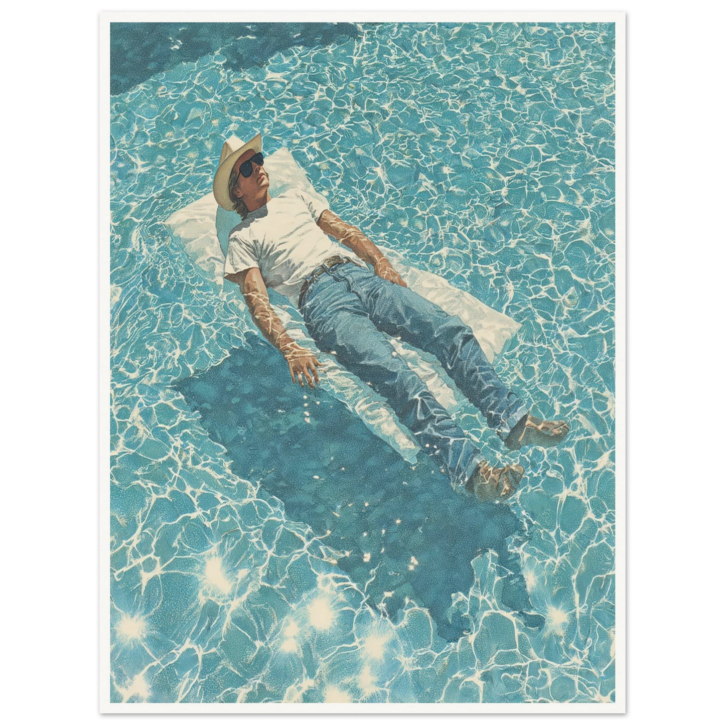 Aquatic Reverie - Framed Poster - 30x40 cm / 12x16″ - Black frame