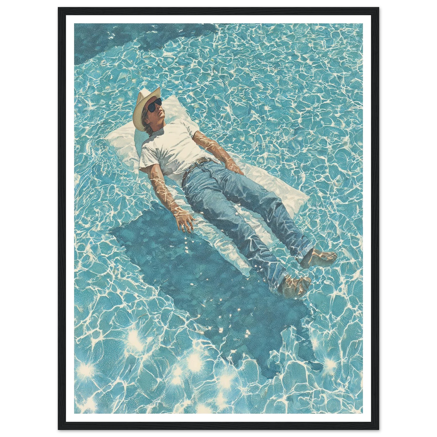 Aquatic Reverie - Framed Poster - 30x40 cm / 12x16″ - Black frame