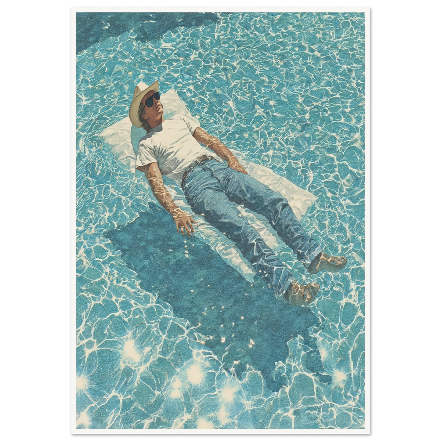 Aquatic Reverie - Framed Poster - 30x40 cm / 12x16″ - Black frame