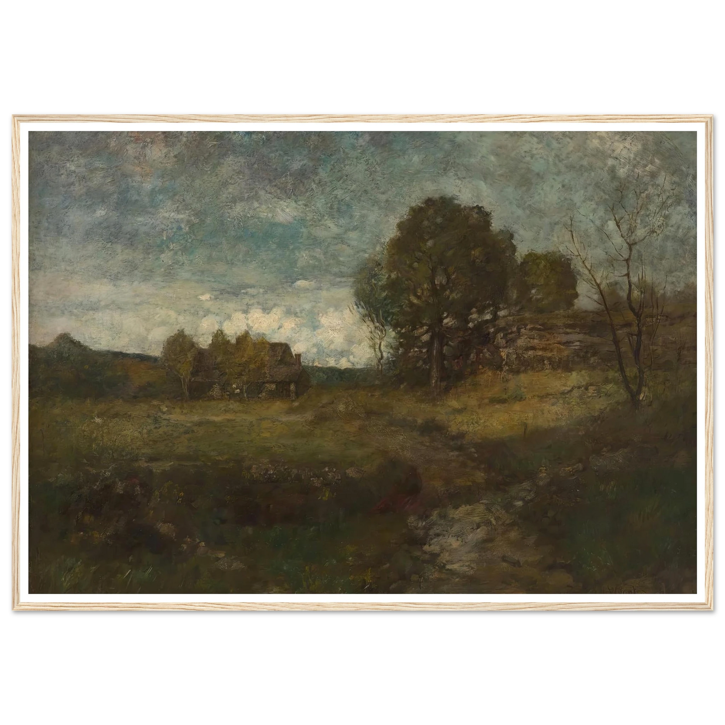 Arkville, New York Art Print | Alexander Helwig Wyant - Framed Poster - 30x40 cm / 12x16″ - Black frame