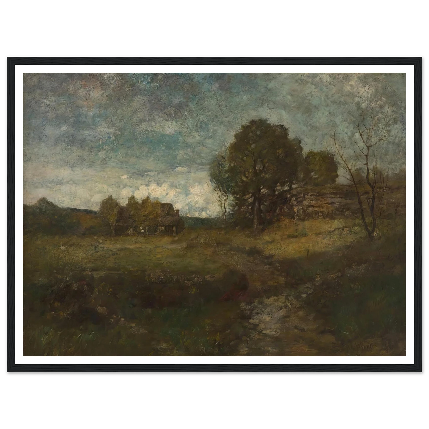 Arkville, New York Art Print | Alexander Helwig Wyant - Framed Poster - 30x40 cm / 12x16″ - Black frame