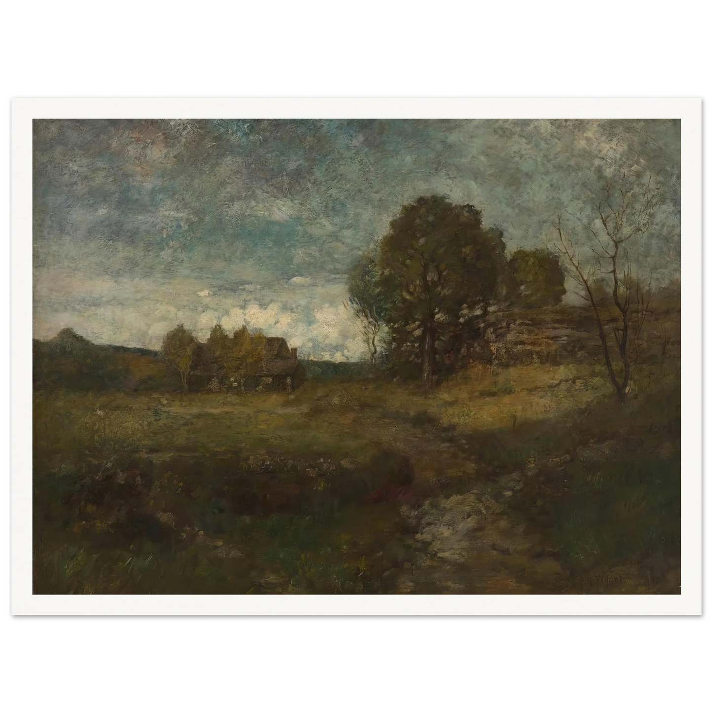 Arkville, New York Art Print | Alexander Helwig Wyant - Framed Poster - 30x40 cm / 12x16″ - Black frame