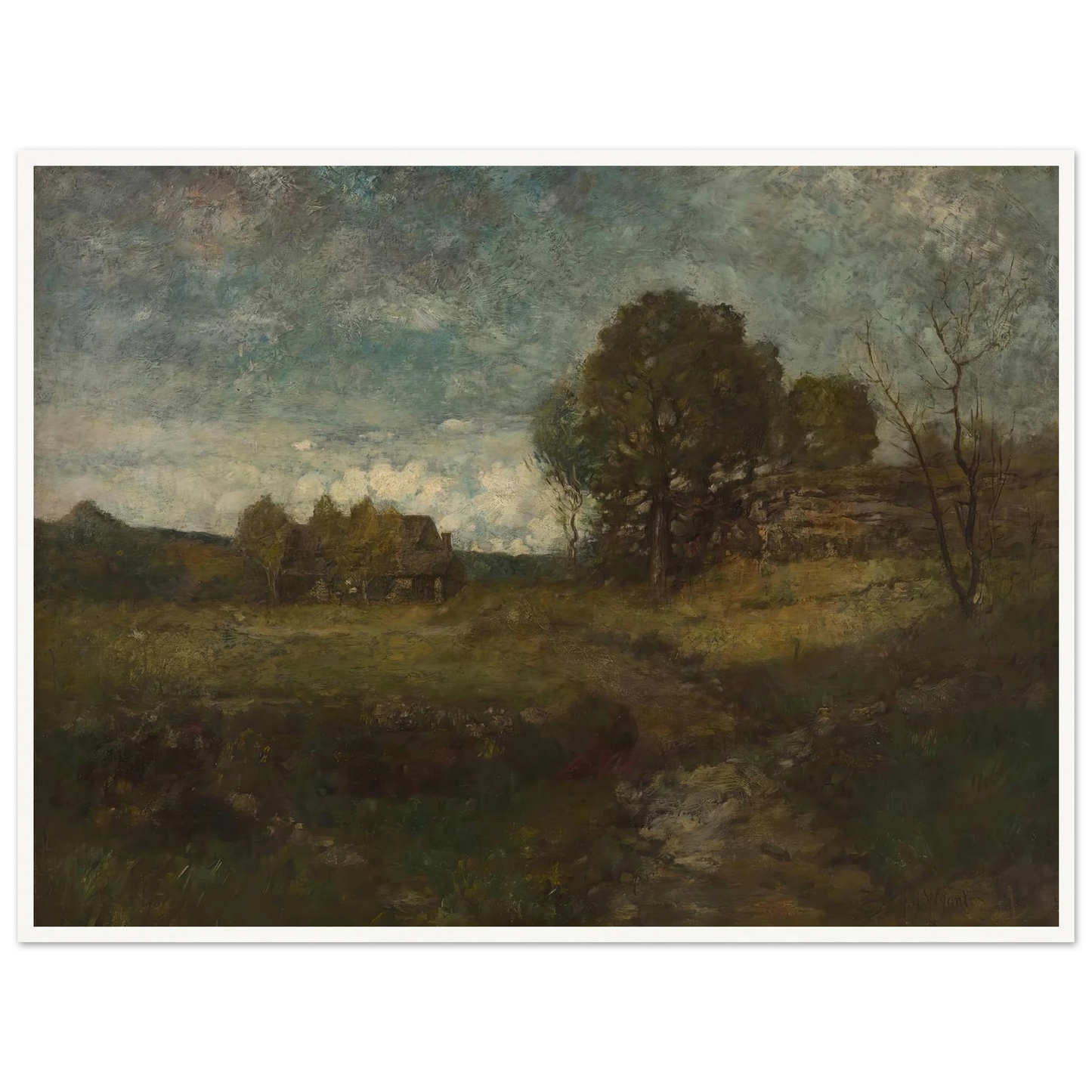 Arkville, New York Art Print | Alexander Helwig Wyant - Framed Poster - 30x40 cm / 12x16″ - Black frame