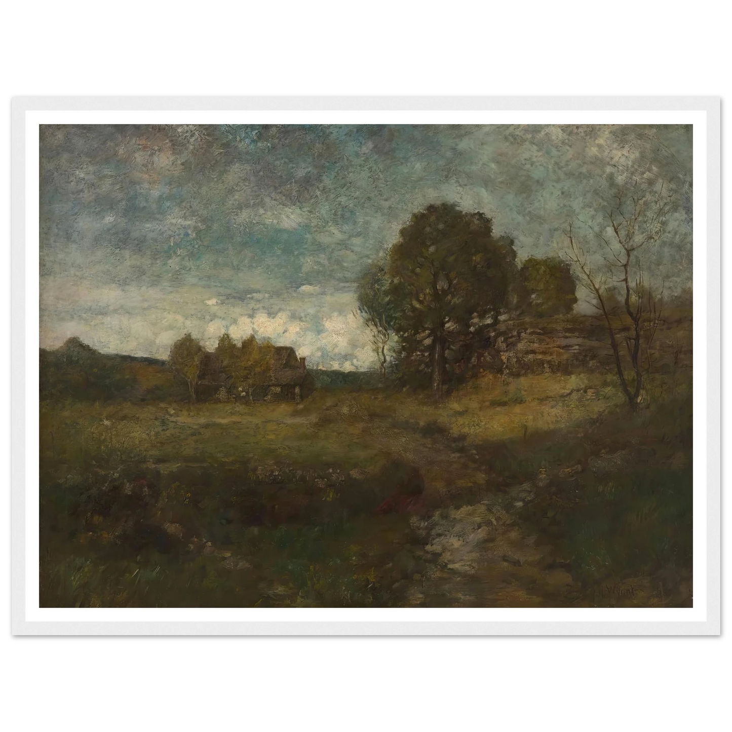 Arkville, New York Art Print | Alexander Helwig Wyant - Framed Poster - 30x40 cm / 12x16″ - Black frame