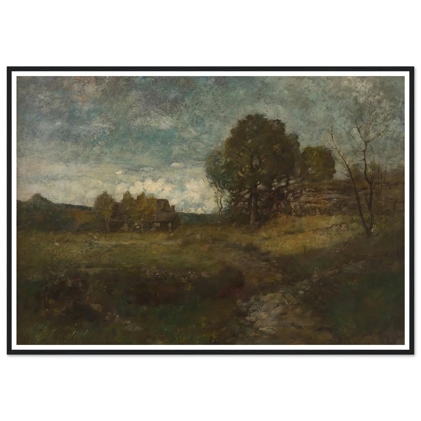 Arkville, New York Art Print | Alexander Helwig Wyant - Framed Poster - 30x40 cm / 12x16″ - Black frame