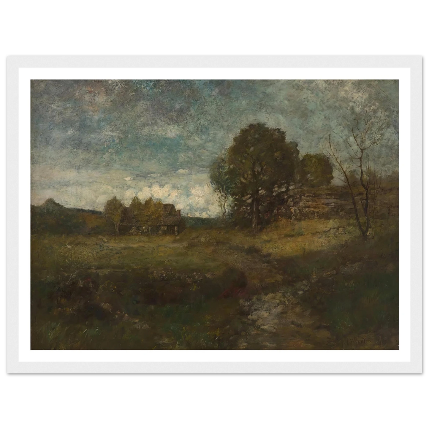 Arkville, New York Art Print | Alexander Helwig Wyant - Framed Poster - 30x40 cm / 12x16″ - Black frame