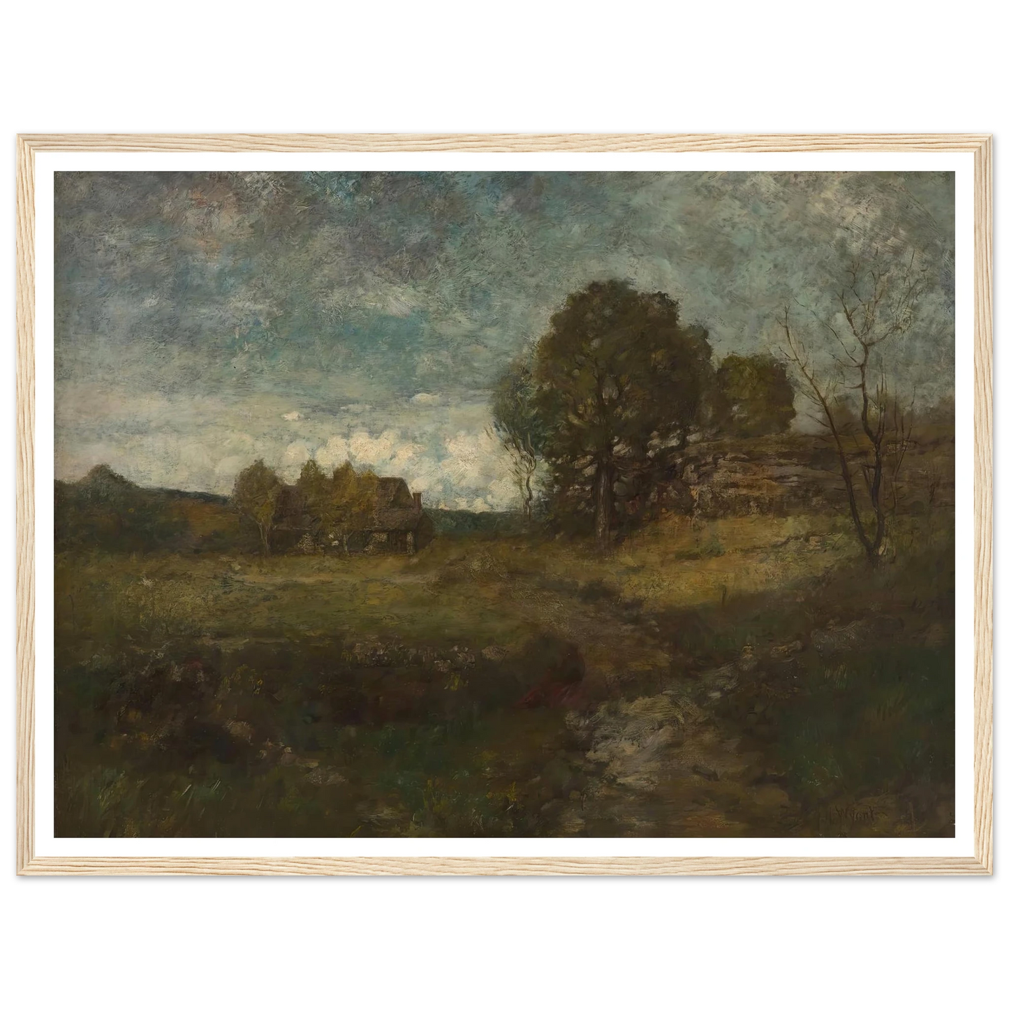 Arkville, New York Art Print | Alexander Helwig Wyant - Framed Poster - 30x40 cm / 12x16″ - Black frame