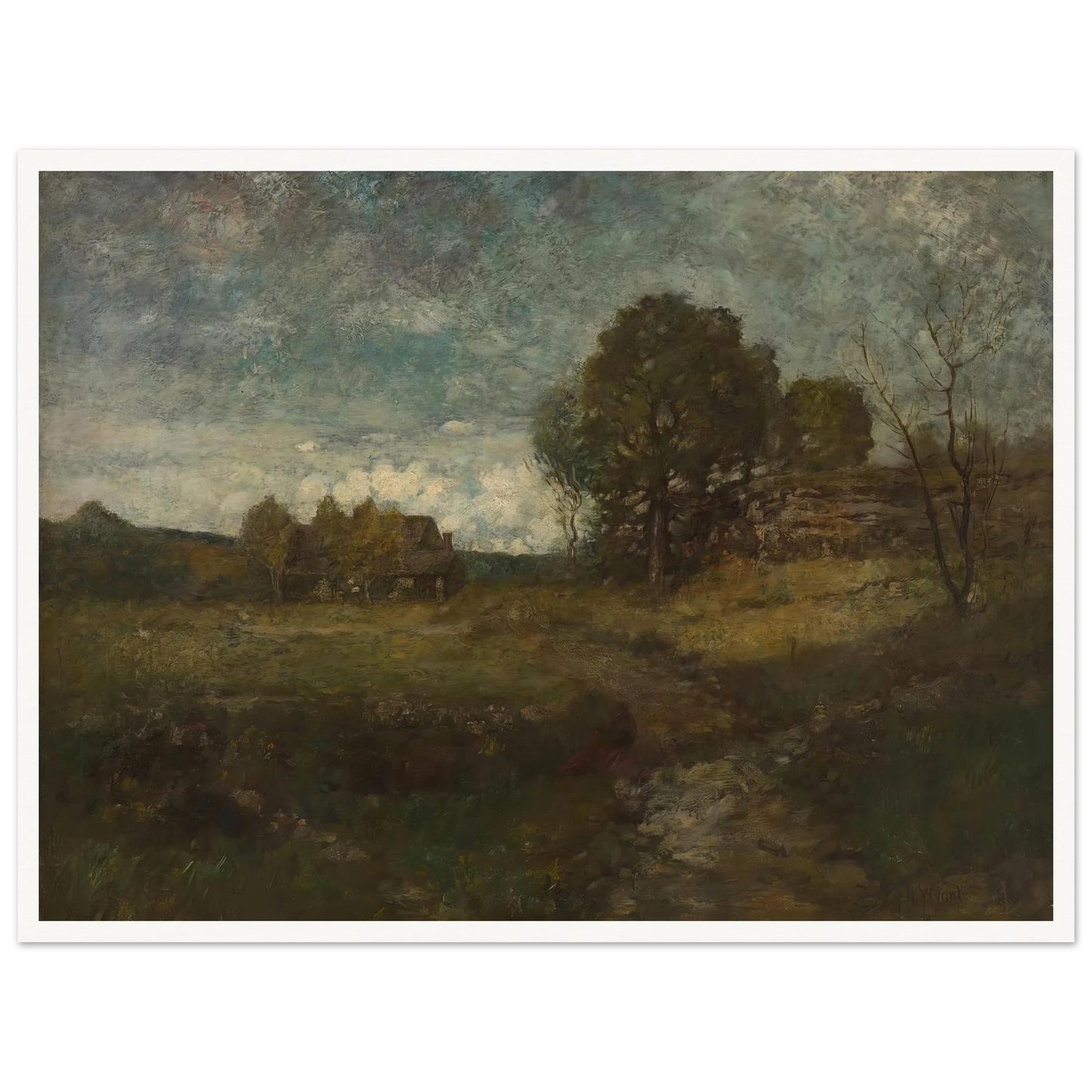 Arkville, New York Art Print | Alexander Helwig Wyant - Framed Poster - 30x40 cm / 12x16″ - Black frame