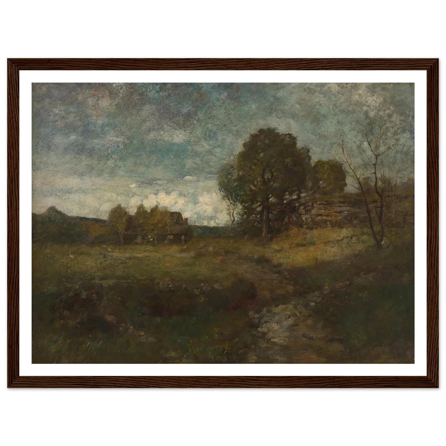 Arkville, New York Art Print | Alexander Helwig Wyant - Framed Poster - 30x40 cm / 12x16″ - Black frame