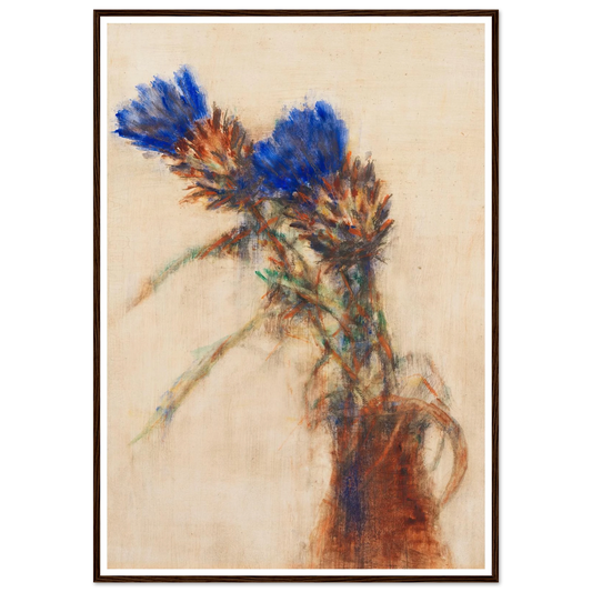 Artischockenblüten (1937) Art Print | Christian Rohlfs - Framed Poster - 30x40 cm / 12x16″ - Black frame