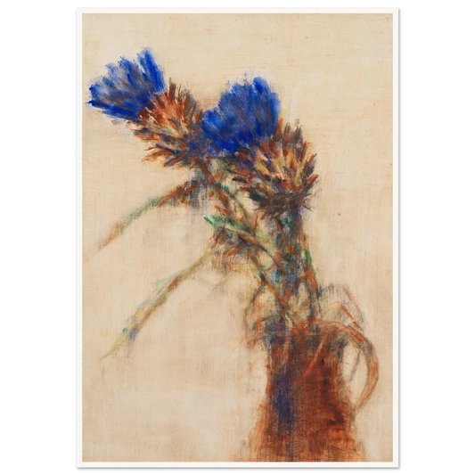 Artischockenblüten (1937) Art Print | Christian Rohlfs - Framed Poster - 30x40 cm / 12x16″ - Black frame