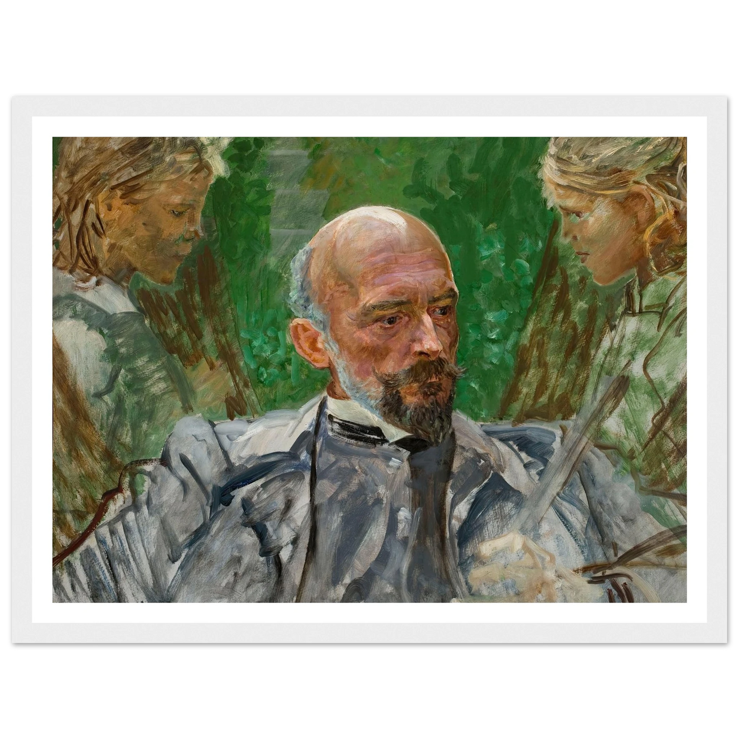 Artist and muses Art Print | Jacek Malczewski - Framed Poster - 30x40 cm / 12x16″ - Black frame