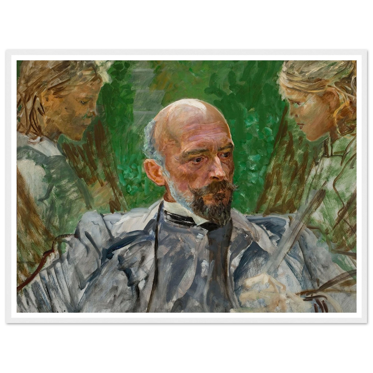 Artist and muses Art Print | Jacek Malczewski - Framed Poster - 30x40 cm / 12x16″ - Black frame