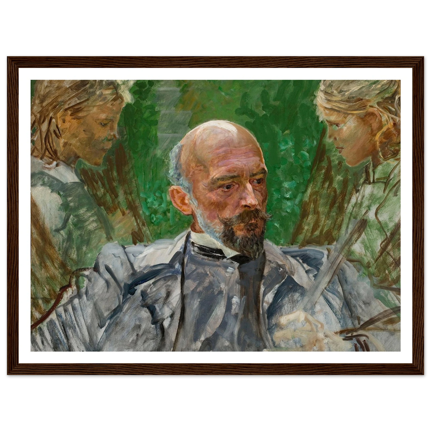Artist and muses Art Print | Jacek Malczewski - Framed Poster - 30x40 cm / 12x16″ - Black frame