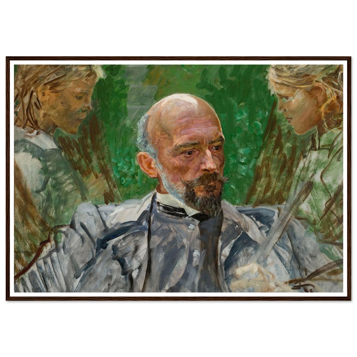 Artist and muses Art Print | Jacek Malczewski - Framed Poster - 30x40 cm / 12x16″ - Black frame