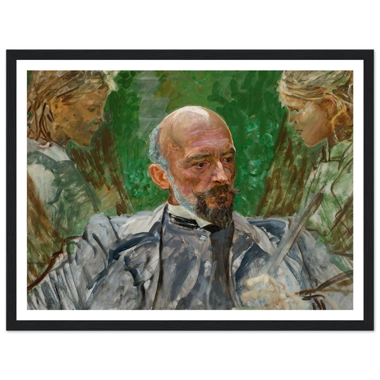 Artist and muses Art Print | Jacek Malczewski - Framed Poster - 30x40 cm / 12x16″ - Black frame