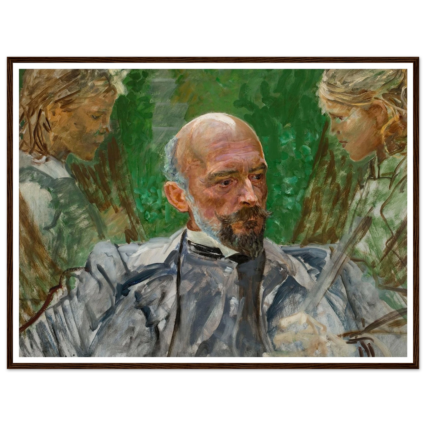 Artist and muses Art Print | Jacek Malczewski - Framed Poster - 30x40 cm / 12x16″ - Black frame