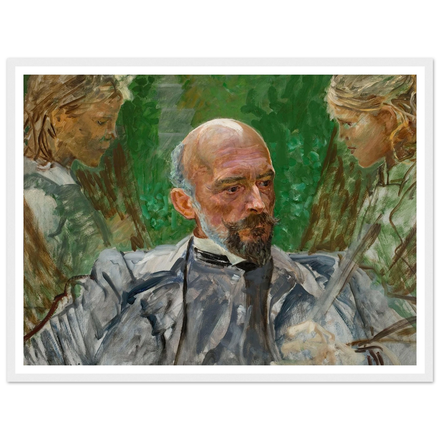 Artist and muses Art Print | Jacek Malczewski - Framed Poster - 30x40 cm / 12x16″ - Black frame