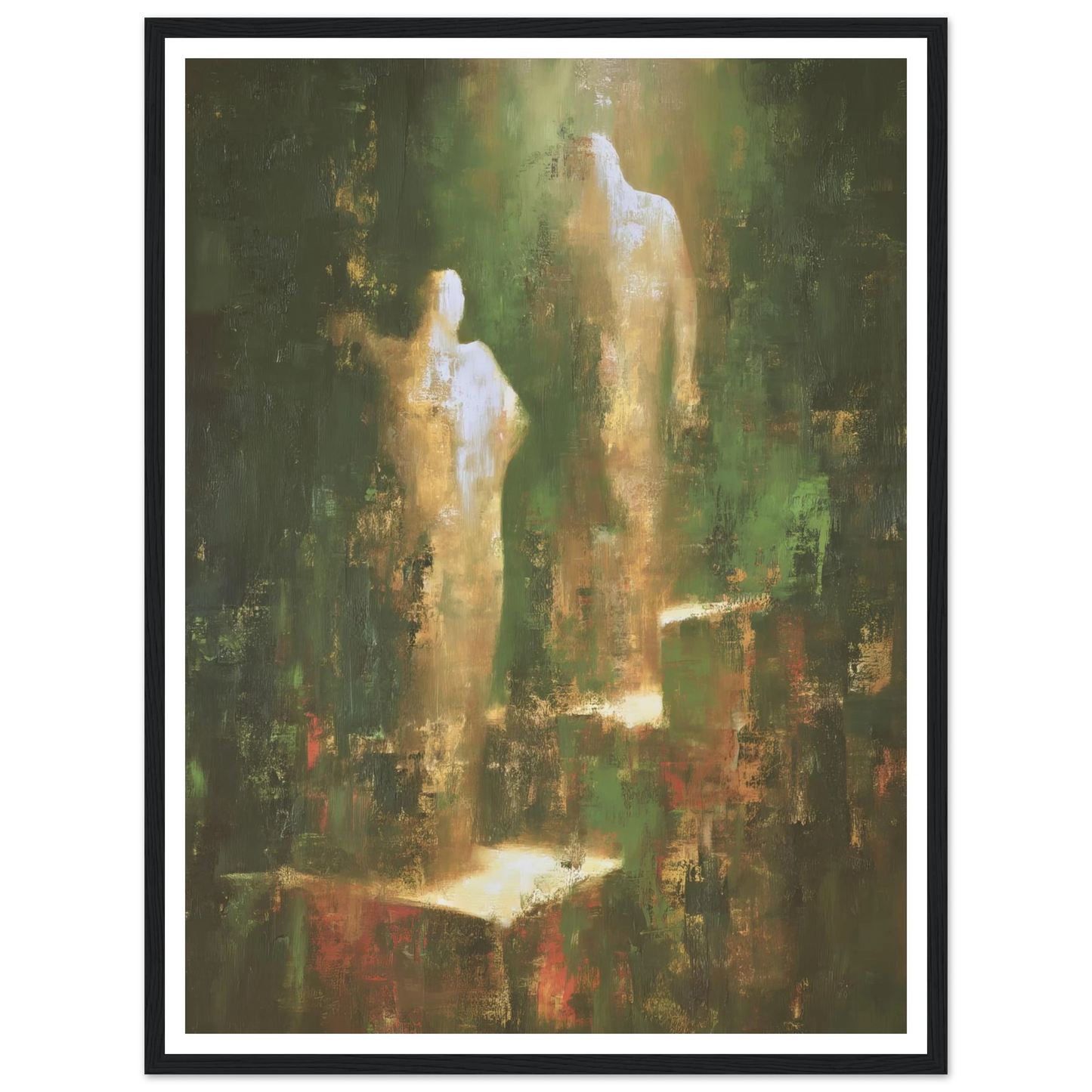 Ascending From The Verdant Mist - Framed Poster - 30x40 cm / 12x16″ - Black frame