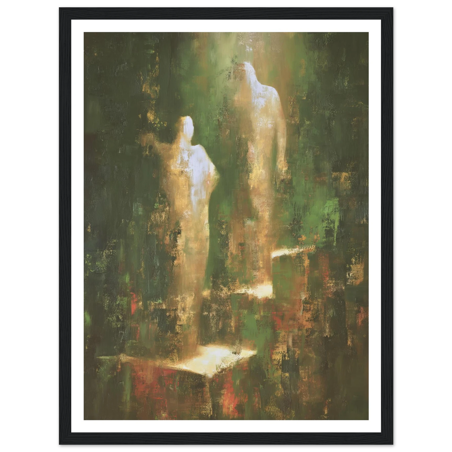 Ascending From The Verdant Mist - Framed Poster - 30x40 cm / 12x16″ - Black frame