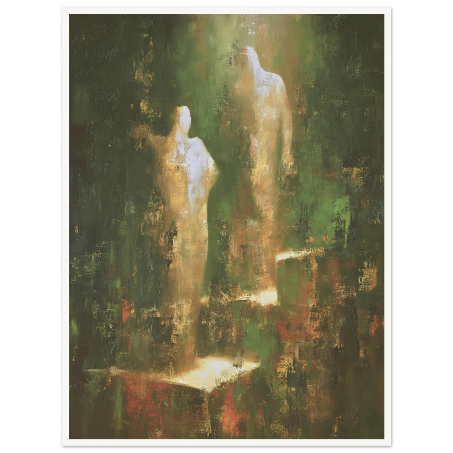 Ascending From The Verdant Mist - Framed Poster - 30x40 cm / 12x16″ - Black frame