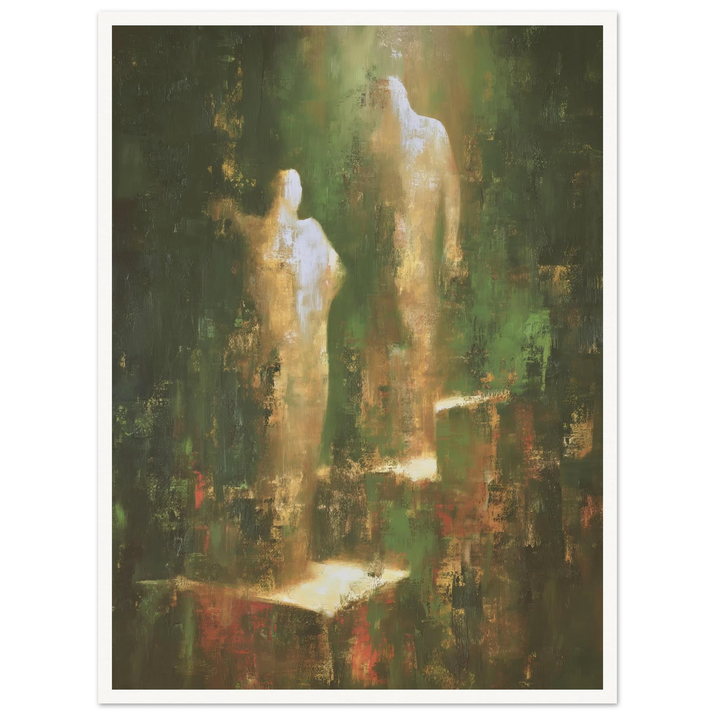 Ascending From The Verdant Mist - Framed Poster - 30x40 cm / 12x16″ - Black frame