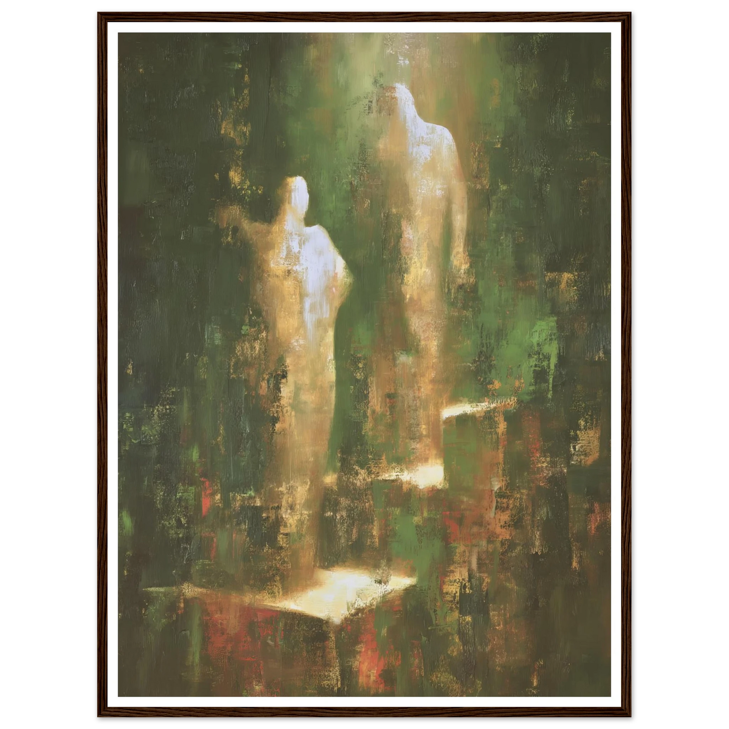Ascending From The Verdant Mist - Framed Poster - 30x40 cm / 12x16″ - Black frame