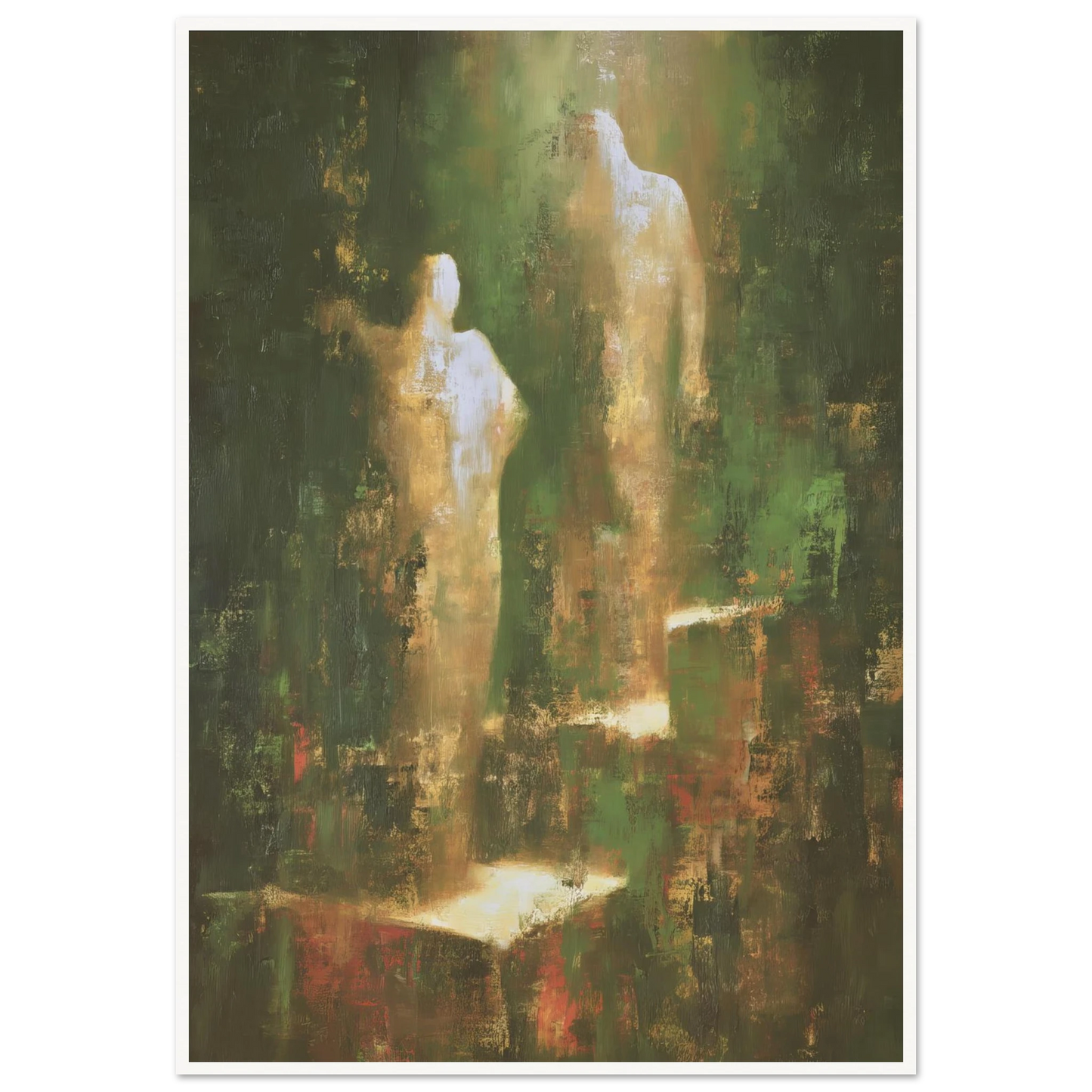 Ascending From The Verdant Mist - Framed Poster - 30x40 cm / 12x16″ - Black frame