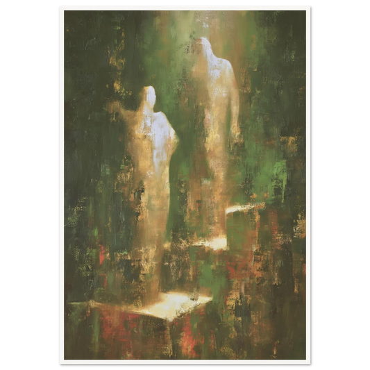 Ascending From The Verdant Mist - Framed Poster - 30x40 cm / 12x16″ - Black frame