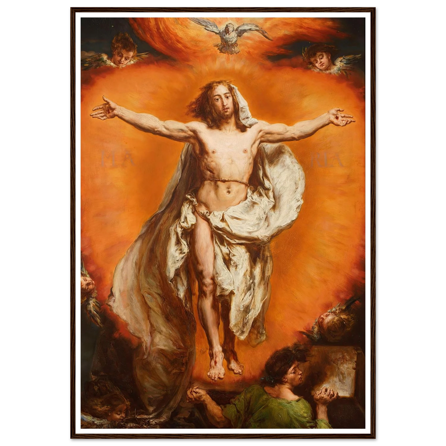 Ascension (1884) Art Print | Jan Matejko - Framed Poster - 30x40 cm / 12x16″ - Black frame