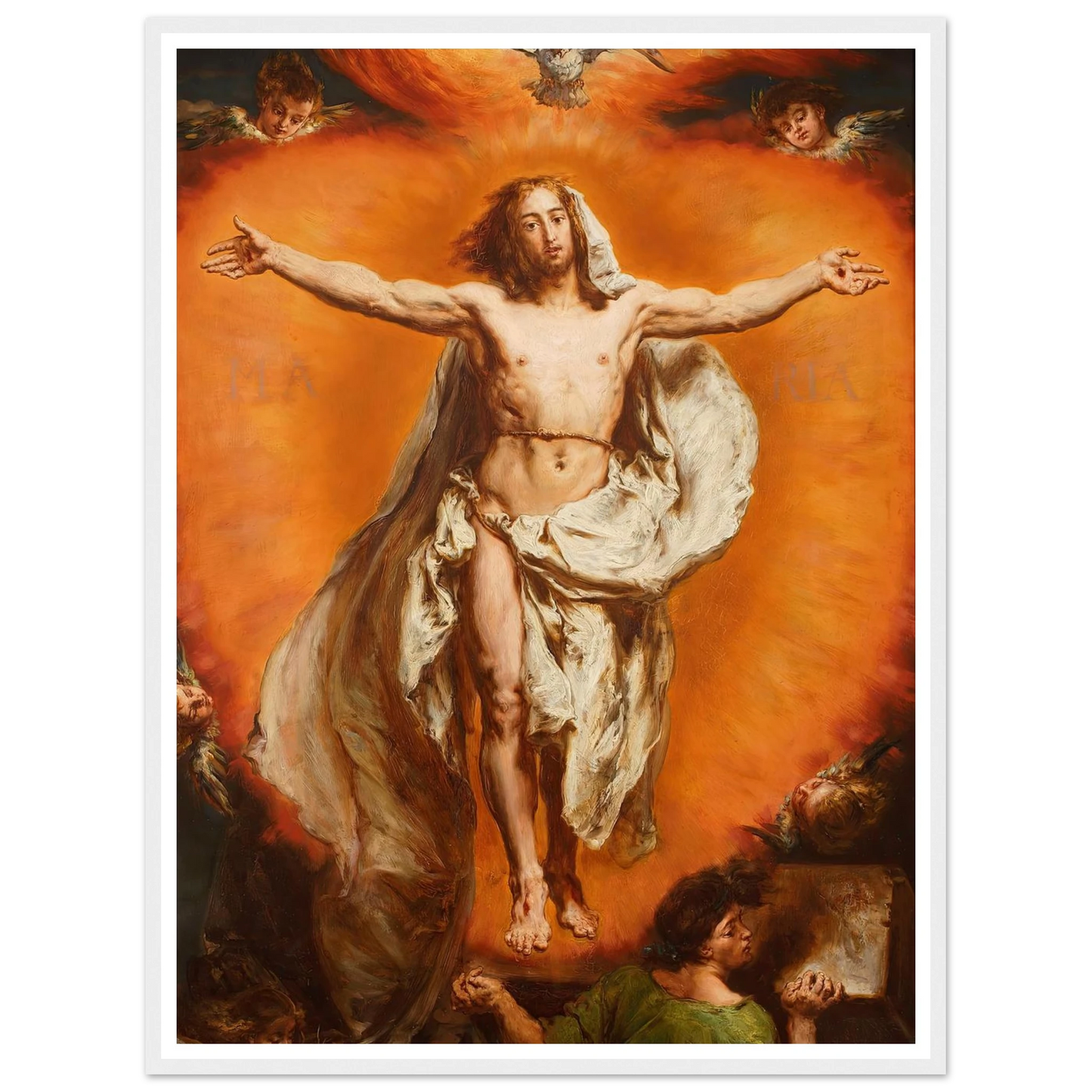 Ascension (1884) Art Print | Jan Matejko - Framed Poster - 30x40 cm / 12x16″ - Black frame