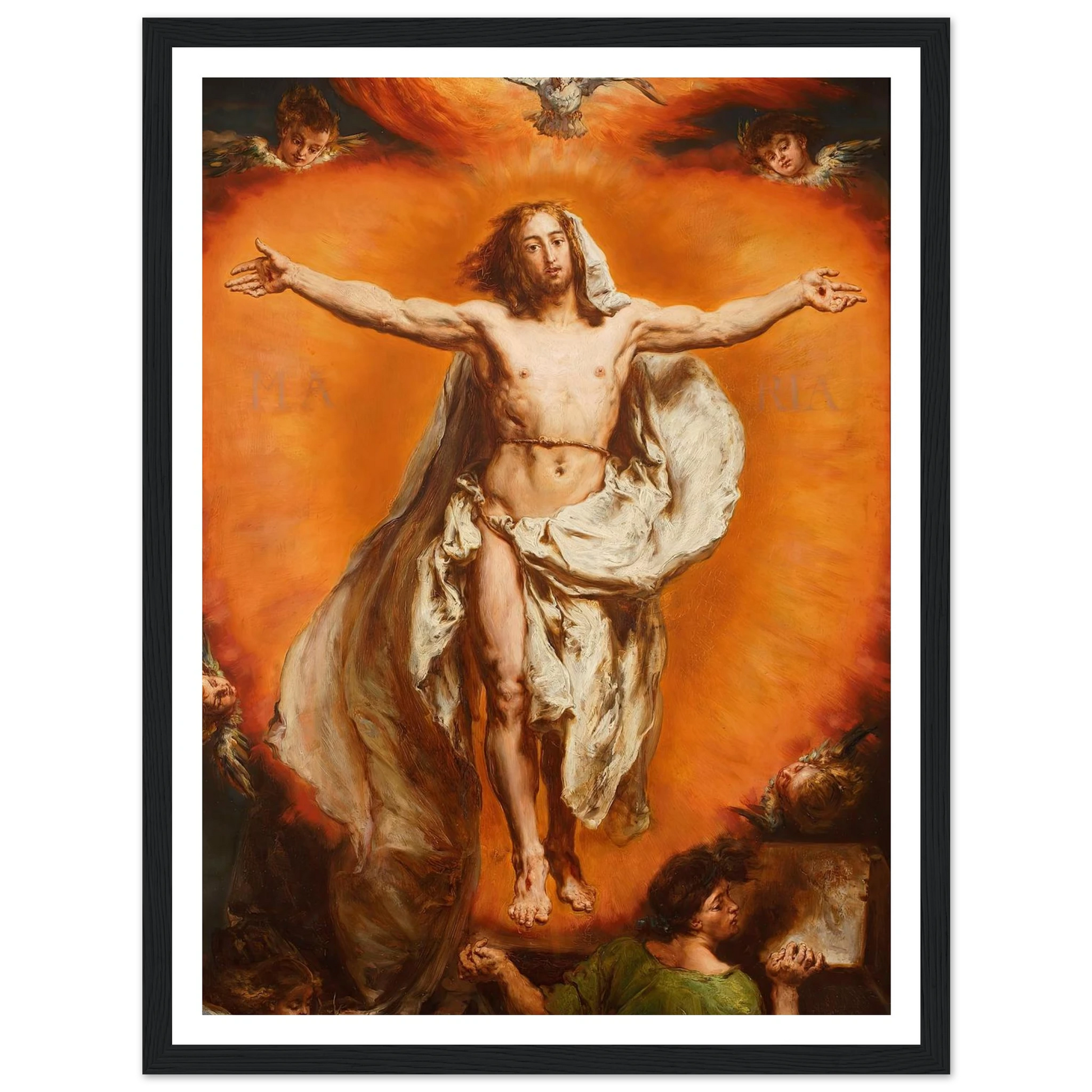 Ascension (1884) Art Print | Jan Matejko - Framed Poster - 30x40 cm / 12x16″ - Black frame