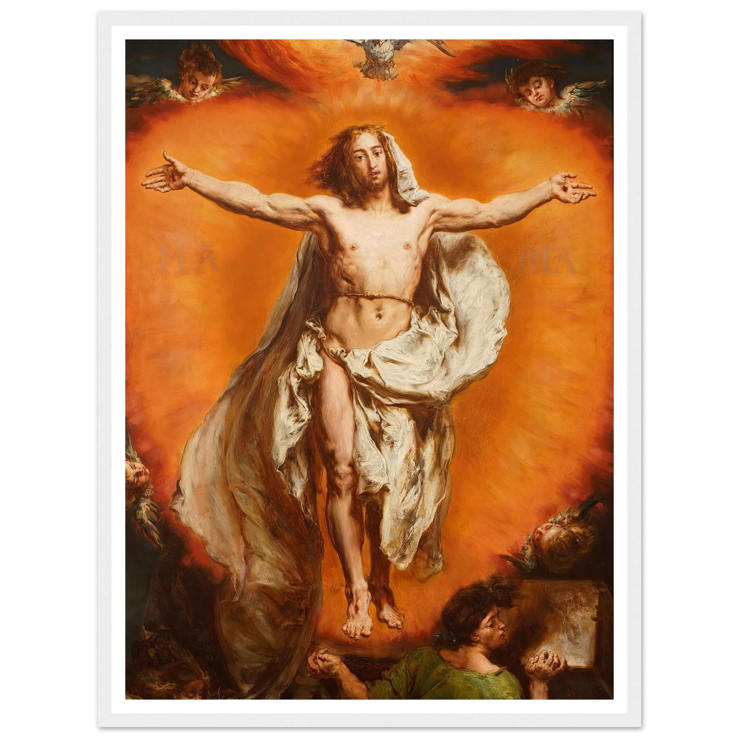 Ascension (1884) Art Print | Jan Matejko - Framed Poster - 30x40 cm / 12x16″ - Black frame